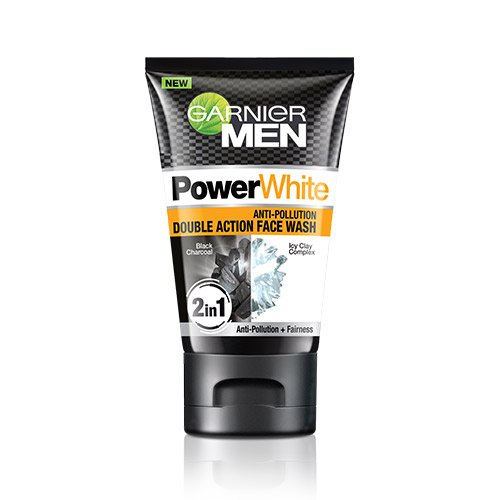 Garnier Men Power White Anti-Pollution Double Action Face Wash